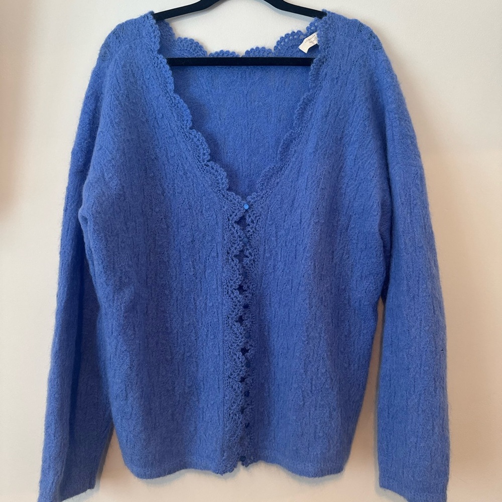 Sezane Periwinkle Blue Cardigan